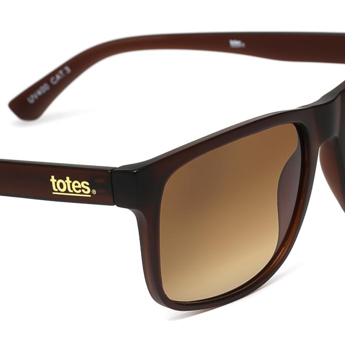 totes® Ladies Brown Square Sunglasses Brown Extra Image 3